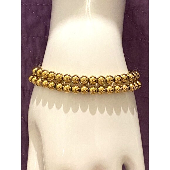 Eye Candy Luxe 3 Bracelet Set 18k Gold Plated Titanium LOVE IS LOVE Spell Out - Picture 6 of 7